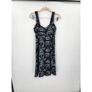 Fresh Produce Floral Sleeveless Skater Mini Summer Spring Women Small Dress